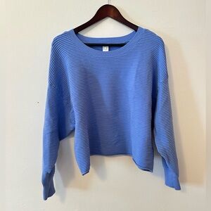 Aerie Blue Ribbed Sweater